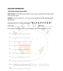 Azelders Workbook - How many words?